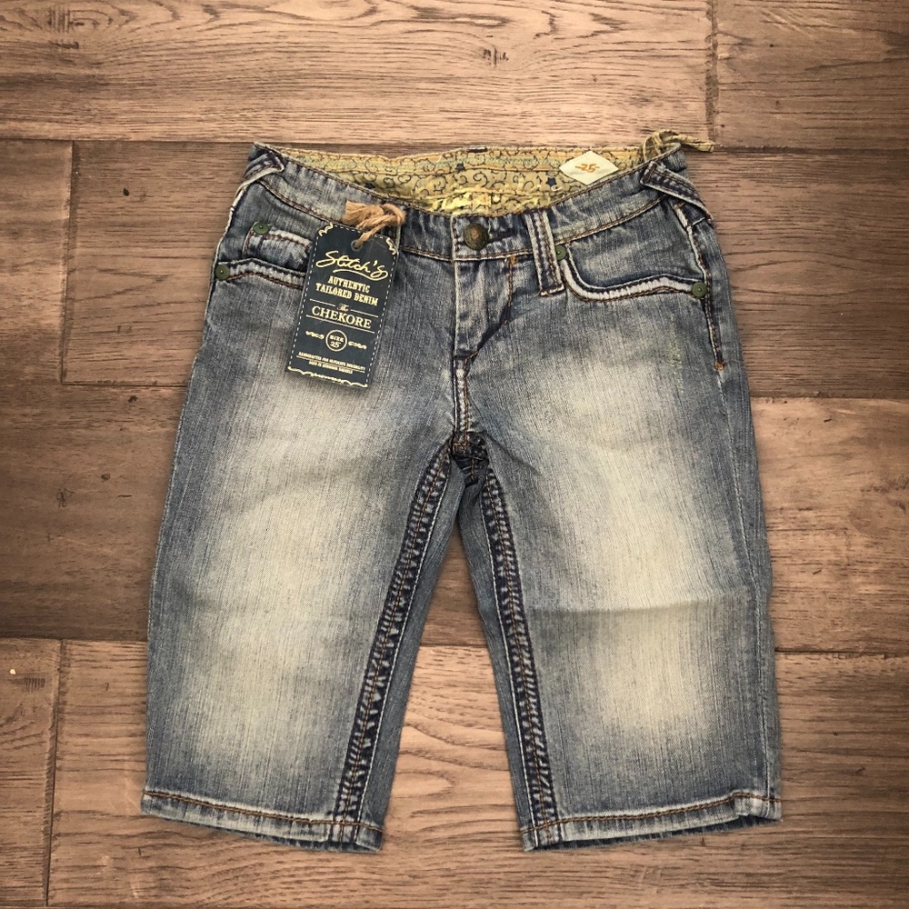 Stitch's Chekore Bermuda Denim Shorts Mist Wash
